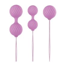 NS Novelties Набор розовых вагинальных шариков Luxe O  Weighted Kegel Balls