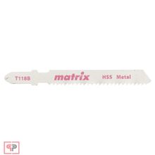 Matrix Полотна для электролобзика  по металлу, 3 шт,T118B, 50 x 2 мм, HSS Matrix