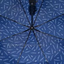 Ferre Milano Женский зонт синий с логотипом Ferre 4FD