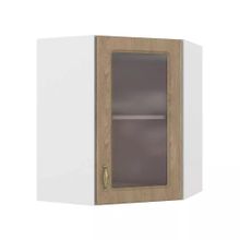 Моби Эмили шкаф навесной угловой витрина Ель ID - 314646