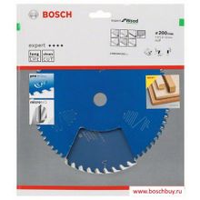 Bosch Пильный диск Expert for Wood 200x30x2.8 1.8x48T по дереву (2608644053 , 2.608.644.053)