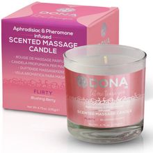 System JO Массажная свеча DONA Flirty Blushing Berry - 135 гр.