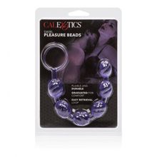 Фиолетовая анальная цепочка Swirl Pleasure Beads - 20 см. Фиолетовый