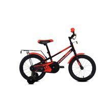 Детский велосипед FORWARD Meteor 16 черный красный (2021)