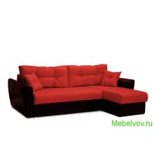 Угловой диван-еврокнижка Амстердам красный