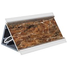 Скиф Плинтус для столешницы 3000х25х25 мм. № 185 матовый, цвет гранатовый опал ID - 291623