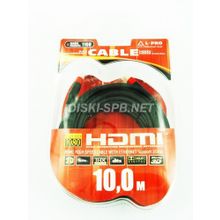 Кабель HDMI to HDMI, 10.0м, L-Pro