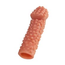 KOKOS Реалистичная насадка на пенис с бугорками - 16,5 см. (телесный)