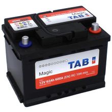 Аккумулятор автомобильный TAB Magic 56200 6СТ-62 обр. (низкий) 242x175x175