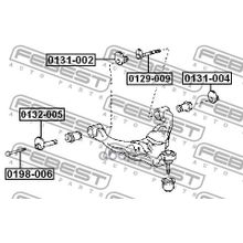 Болт С Эксцентриком Toyota Land Cruiser Prado Grj12# Kdj12# Rzj12# Trj12# Vzj12# 2002.09-2009.08 [Jp] Febest арт. 0129009