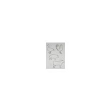 Чипборд для скрапбукинга Животные (ферма), лист А6 (10.5х14.8 см)