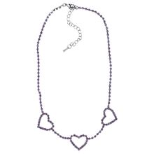 Чокер на шею "Сердечки" (арт. 81504-4)