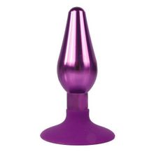 Фиолетовая конусовидная анальная пробка - 10 см. Фиолетовый