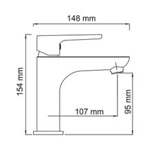 WasserKRAFT Смеситель для раковины Leine 3504