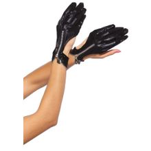 Leg Avenue Перчатки с замочками WET LOOK ZIPPER GLOVES