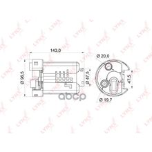 Фильтр Топливный LYNXauto арт. LF164M