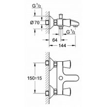 Смеситель Grohe Costa S 25483001 для ванны с душем