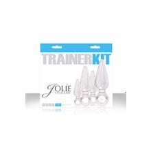 Набор из 4 прозрачных анальных пробок Jolie Trainer Kit