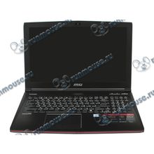 Ноутбук MSI "GE62VR 7RF-496RU" (Core i7 7700HQ-2.80ГГц, 8ГБ, 128+1000ГБ, GFGTX1060, DVD±RW, LAN, WiFi, BT, WebCam, 15.6" 1920x1080, W10 H), черный [137875]