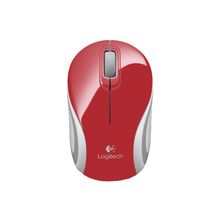 Logitech Logitech Wireless Mini Mouse M187 Red-White USB