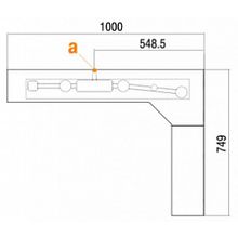 Зеркало Акватон Корнер 100 L угловое