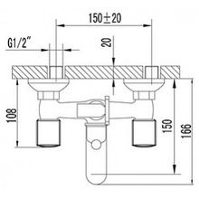 Смеситель Lemark Merkado LM2302C для ванны с душем