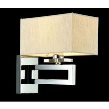 Бра декоративное Megapolis никель ткань E14 1*40W 220V арт. MOD906-01-N