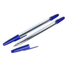 ClipStudio Ручка шариковая синяя, с прозрачным корпусом, линия 0,7 мм Синий