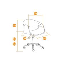 Tetchair Кресло BEND , орех, кож зам черный