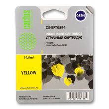 Картридж струйный Cactus CS-EPT0594 желтый для Epson Stylus Photo R2400 (14.8мл)