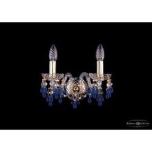 Bohemia Ivele Crystal 1410B 2 141G V3001 бра (настенный светильник хрустальный)