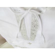 Makkaroni Kids для мальчика 3 предмета белый серебро