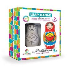 Набор для творчества шар папье Матрёшка, с 5 лет