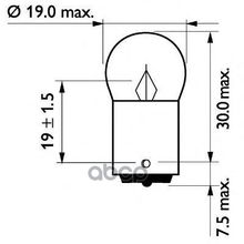 Лампа R5w Masterduty 24v 5w Ba15s Cp Philips арт. 13821MDCP