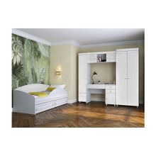 Система Мебели Детская Афина-3 белое дерево