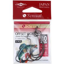 Офсетный крючок Mikado WORM 2 № 2 0   ( 5 шт.)