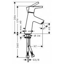 Смеситель Hansgrohe Talis S 72010000 для раковины