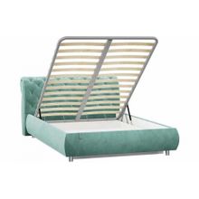 Сильва Кровать Эмили 1600 модель 309 с пуговицами Ультра минт