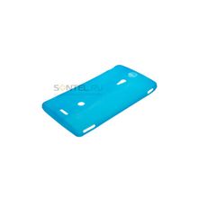 Силиконовый чехол для Sony Xperia TX бирюзовый в тех.уп.