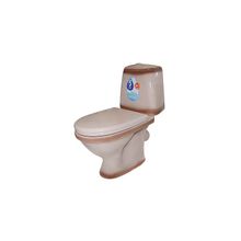 Унитаз-компакт Santeri Соната, цвет-бежевый декор