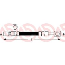 Шланг Тормозной |Перед Зад| Brembo арт. T59009