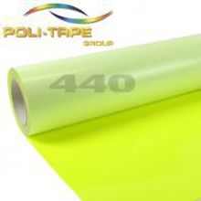 POLI-FLEX Premium 440 Neon Yellow термотрансферная плёнка матовая самоклеющаяся полиуретановая 0,5 м, 100 мкм, 25 метров