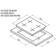 Korting Варочная поверхность Korting HI 6450 BGR