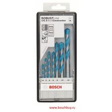 Bosch Набор 7 сверел Robust Line Multi Construction (2607010543 , 2.607.010.543)