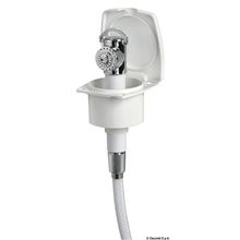 Osculati New Edge shower white PVC hose 4 m, 15.243.01