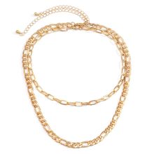 Многослойное колье под золото (арт. 82997-2)