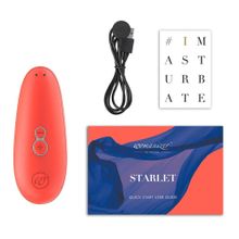 Коралловый бесконтактный клиторальный стимулятор Womanizer Starlet 2