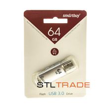 SB64GBVC-S3, 64GB USB V-Cut USB 3.0 серебро, SmartBuy