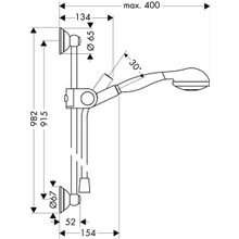 Душевой гарнитур Hansgrohe Axor Carlton (27947000)