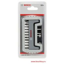 Bosch Набор бит Extra Hart PH PZ T S HEX 25 мм + быстросменный держатель (12 шт.) (2608522131 , 2.608.522.131)